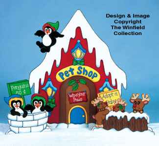North Pole Pet Shop Woodcraft Pattern