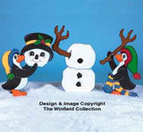 Penguins Building Frosty Pattern