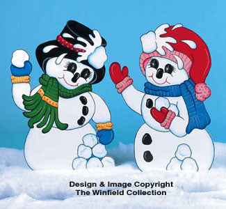 Snowball Fight Pattern Woodcraft Pattern