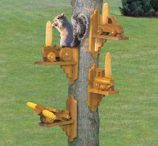 Holzbaupläne für Eichhörnchen-Futterhäuschen