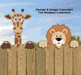 Zoo Fence Peekers Pattern Set (W1609 & W1610)