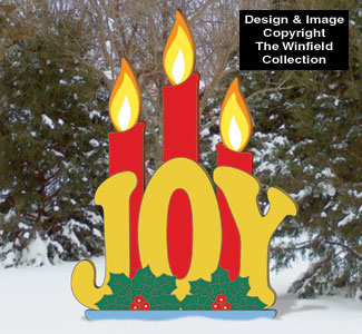 Candlelight JOY Wood Pattern - The Winfield Collection