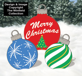 Giant Ornaments Woodcraft Pattern - The Winfield Collection