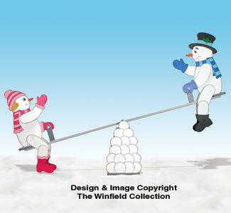 Teetering Snow Couple Pattern