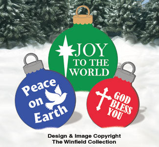 Giant Ornaments 3 Woodcraft Pattern - The Winfield Collection