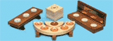 Wooden Candleholders Pattern Set