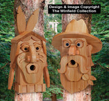 Cedar Cowboy & Indian Birdhouse Plans