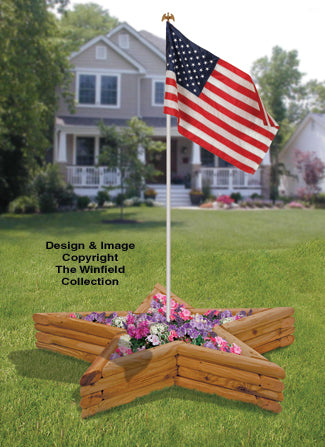 Landscape Timber Star Planter Plans