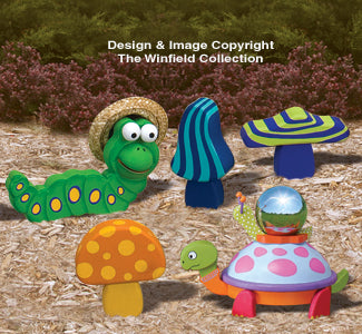 Whimsical Garden Decor Pattern Set