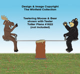 Teetering Moose and Bear Pattern