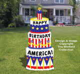 Patriotic Birthday Cake Pattern