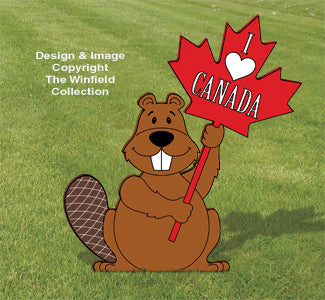 Canada Beaver Sign Holder Pattern - The Winfield Collection