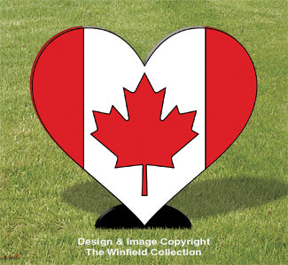 Canada Heart Woodcraft Pattern - The Winfield Collection