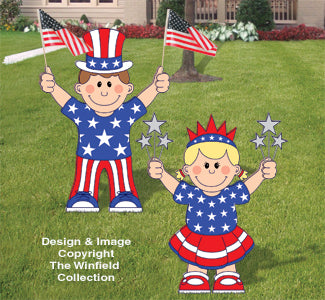 Patriotic Kids Woodcraft Pattern