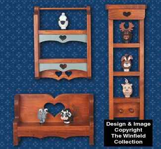 11 Country Heart Shelf Patterns