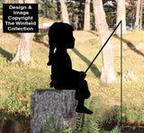 Fishin' Girl Shadow Woodcraft Pattern