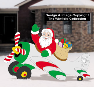 Airplane Santa Woodcraft Pattern
