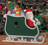 Santa Sleigh Birdhouse Decor Pattern