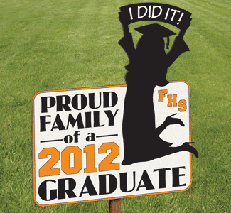 Glad Grad Yard Sign Woodcraft Pattern - The Winfield Collection