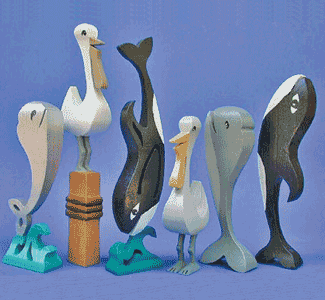 Compound Cut Aquatic Animals Scroll Saw Pattern - The Winfield Collection