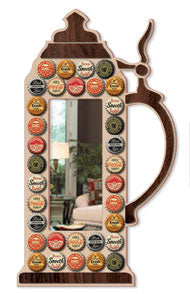 Stein Mirror Bottle Cap Display Pattern