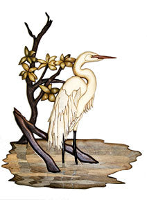Egret Intarsia Pattern