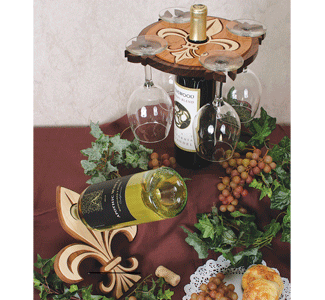 Fleur-de-Lis Table Wine Set Pattern