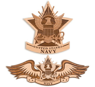 NAVY Insignia Scroll Saw Plaque Pattern Set