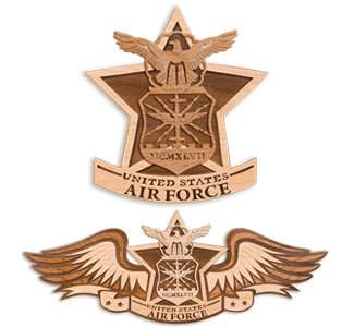 AIR FORCE Insignia Scroll Saw Plaque Pattern Set