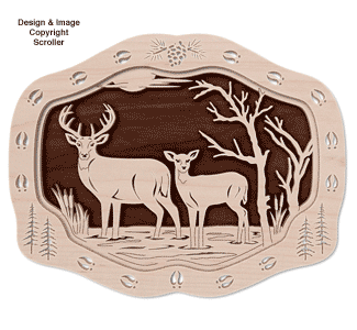Am Rande des Wassers Frame-N-Art Scroll-Design