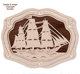 Swift Sail Ahead Frame-N-Art Scroll Design