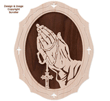Holy Rosary Frame-N-Art Scroll Design