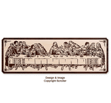 Last Supper Scrolled Portrait Art Pattern