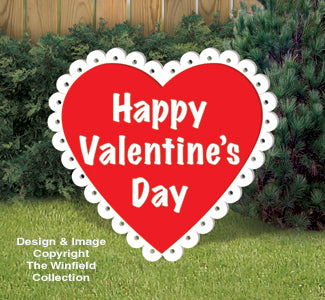 Medium Valentine Heart Wood Pattern - The Winfield Collection