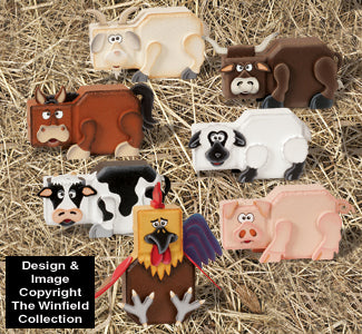 Farm Animal Patio Paver Pals Pattern Set - The Winfield Collection