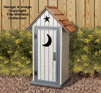 Small Outhouse Wood Project Plans - The Winfield Collection