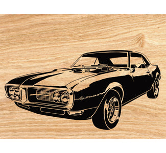 1968 Firebird 400 Scrolled Wall Art Pattern - The Winfield Collection