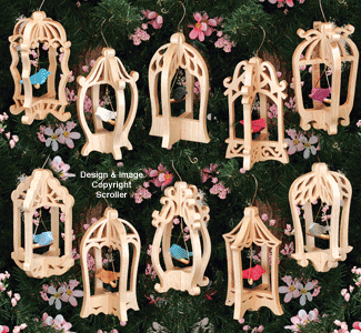 Bird Cage Ornaments Pattern Set