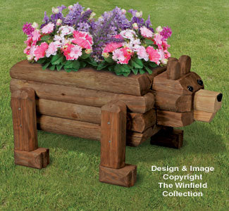 Landscape Timber Bear Planter Plan