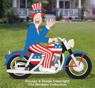 Uncle Sam & Cycle Woodcraft Pattern - The Winfield Collection