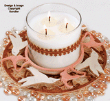 Hummingbirds Candle Ring Project Pattern