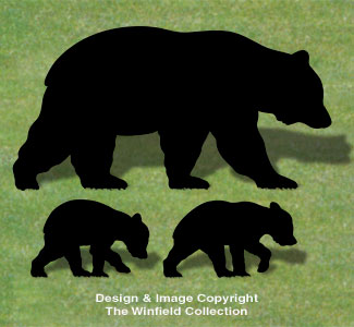 Bear Family Shadow Wood Pattern - The Winfield Collection