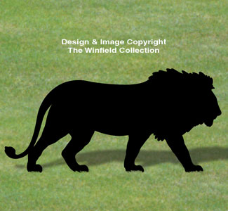 Lion Shadow Woodcraft Pattern