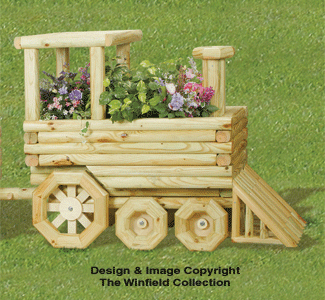 Landscape Timber Train Planter Plans (W1360, W1361 & W1775) - The Winfield Collection