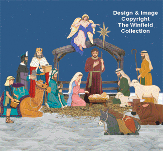 2/3 Life-Size Nativity Pattern Set