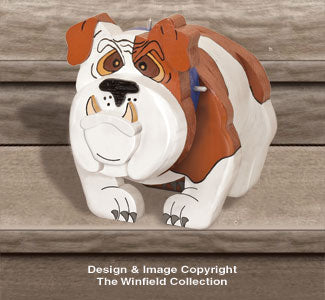Layered Bulldog Woodcrafting Pattern