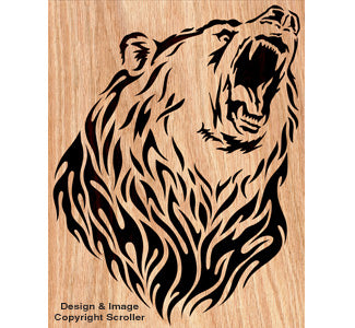 Blazing Griz Scrolled Art Pattern - The Winfield Collection