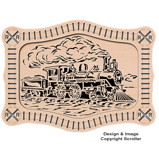 Locomotive Frame-N-Art Scroll Design - The Winfield Collection