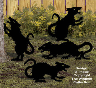 Large Evil Rats Woodcraft Pattern