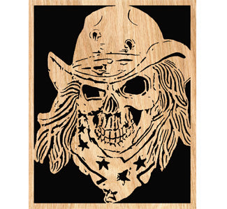 Gunfighter Scrolled Portrait Art Pattern - The Winfield Collection